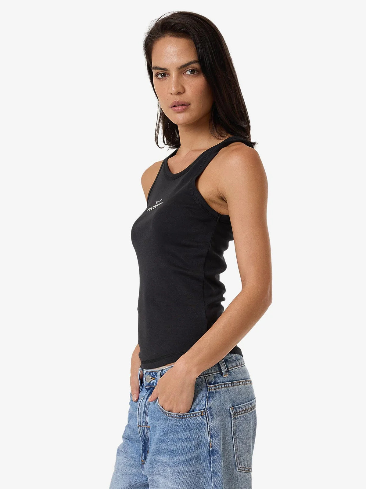 Emblem Of Strength Tank Washed Black