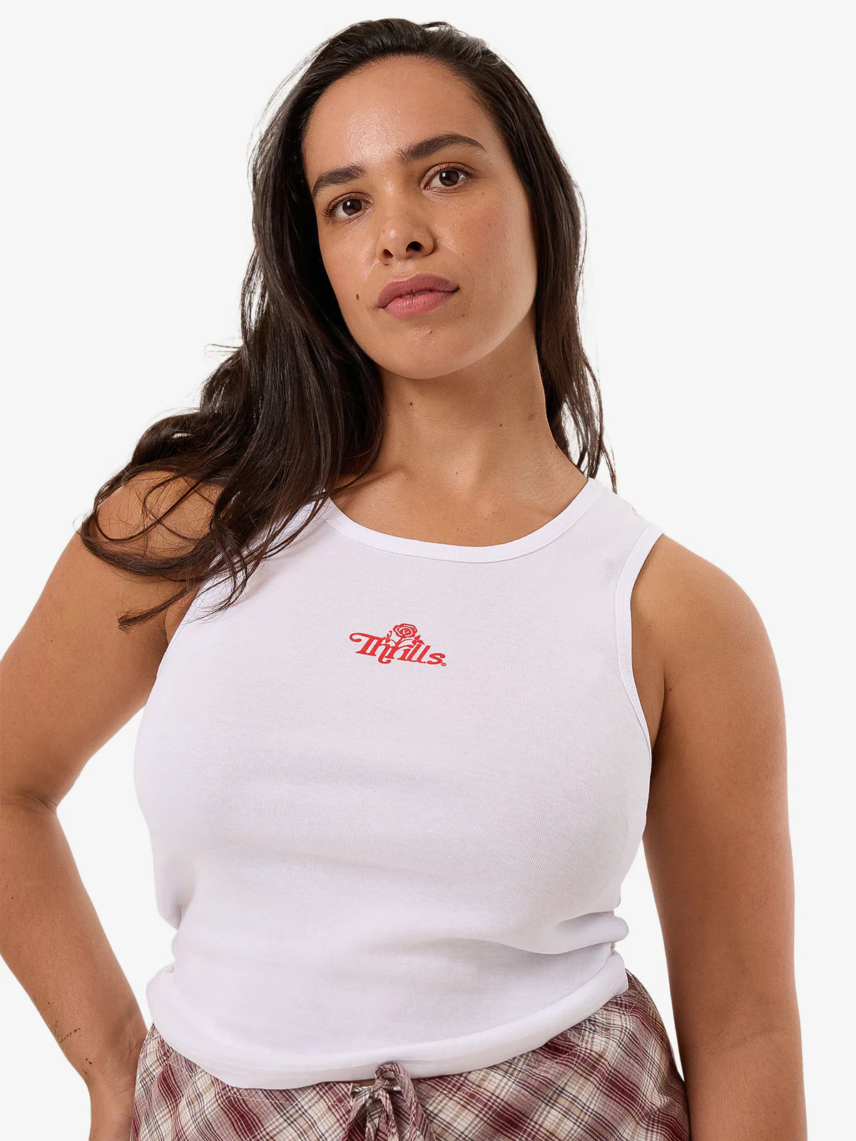 Growing Together Curve Tank White