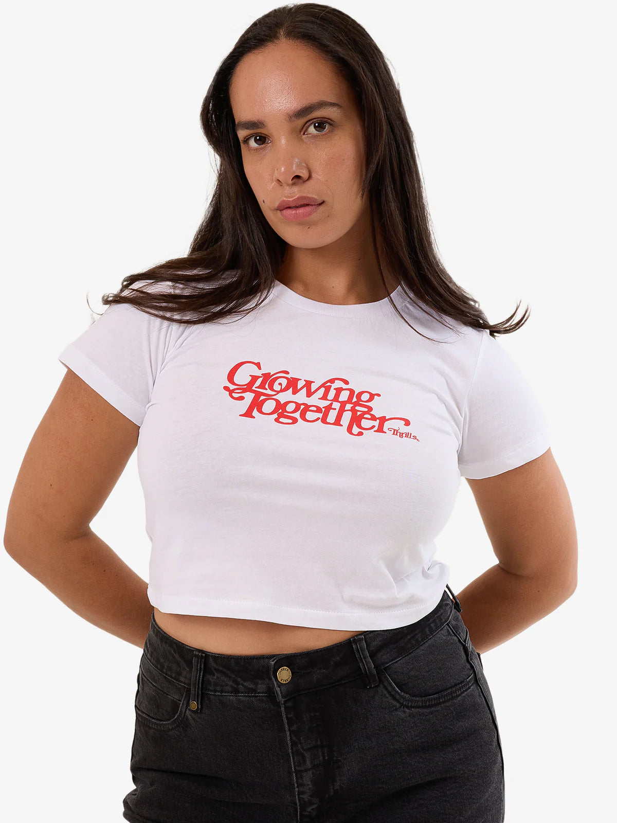 Growing Together Mini Tee White