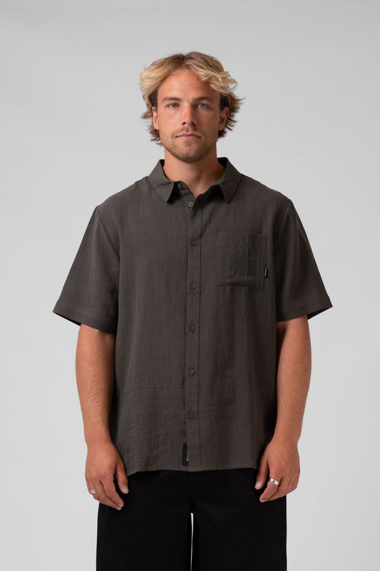 Linen Shirt Dark Forrest