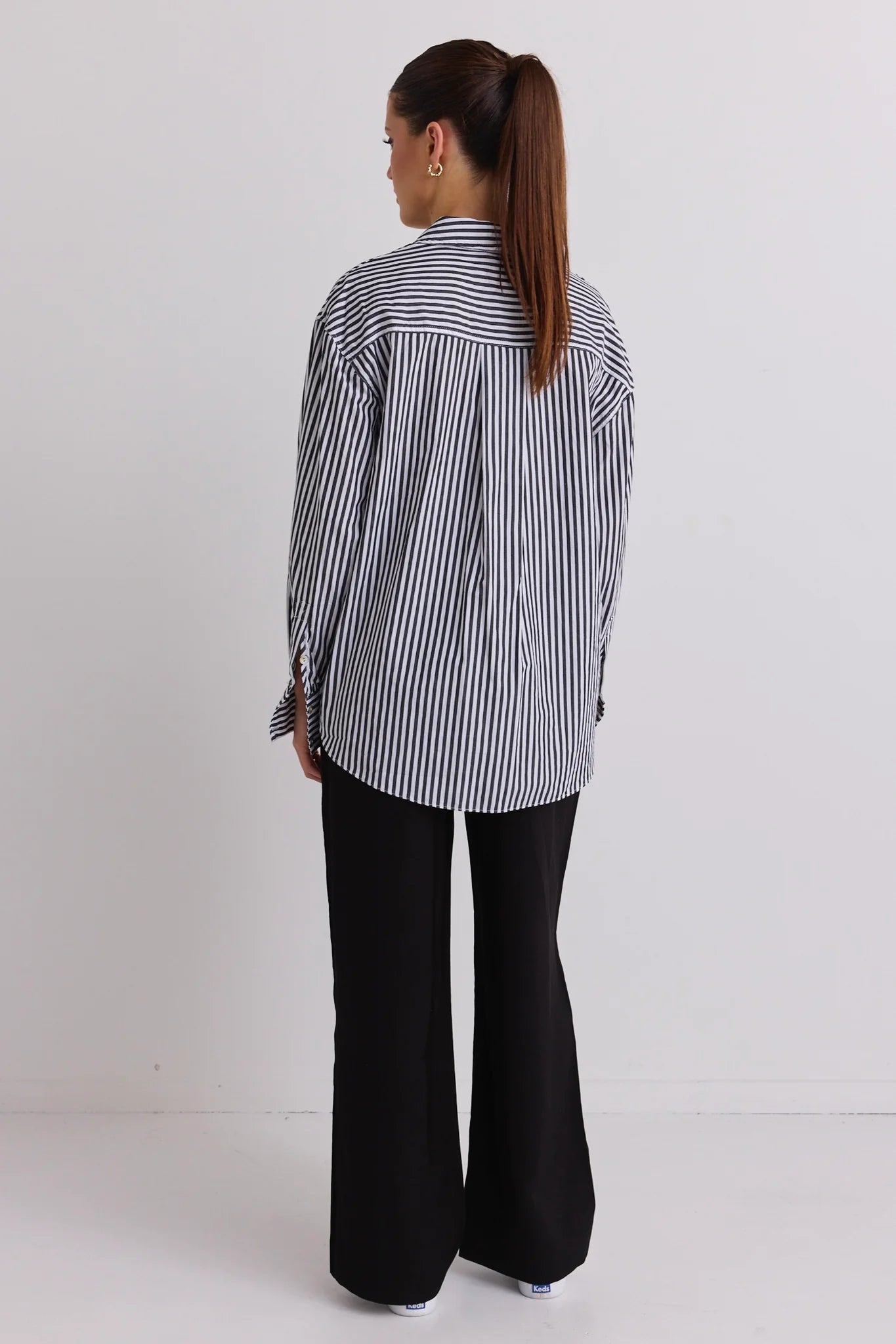 You Got This Black/Stripe Poplin Shirt