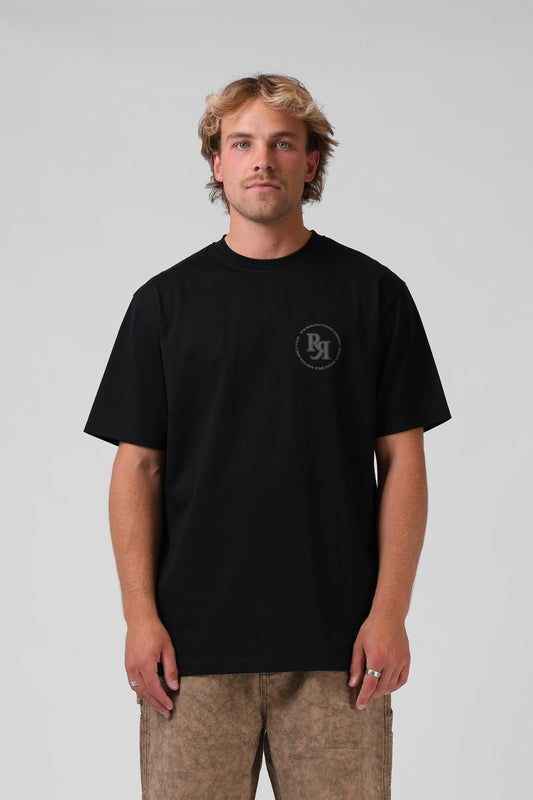 Circle Puff Tee Black