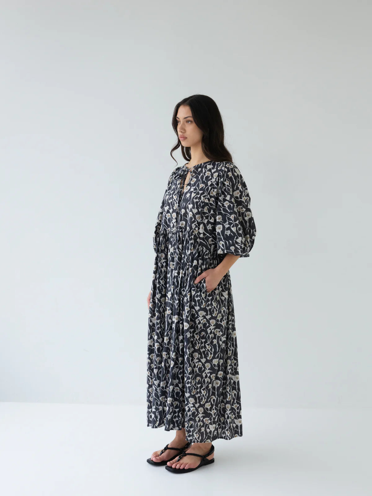 Cotton Midi Dress Coast