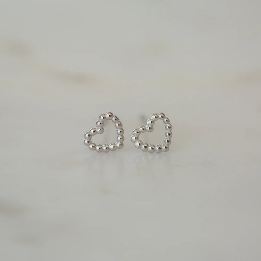 Dotty Love Studs  Silver