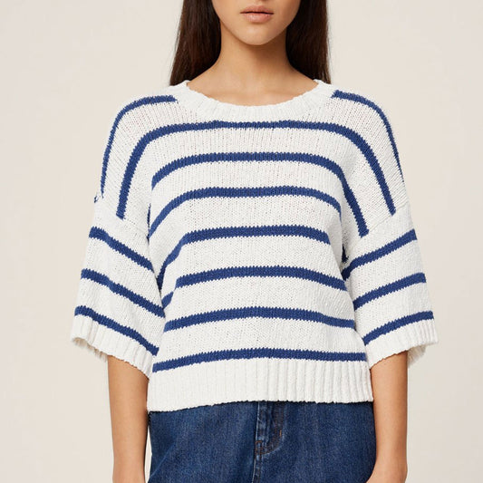 Hannalie Pullover Egret/Oceana