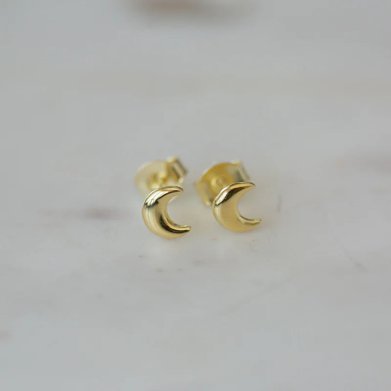 Luna Lover Studs Gold