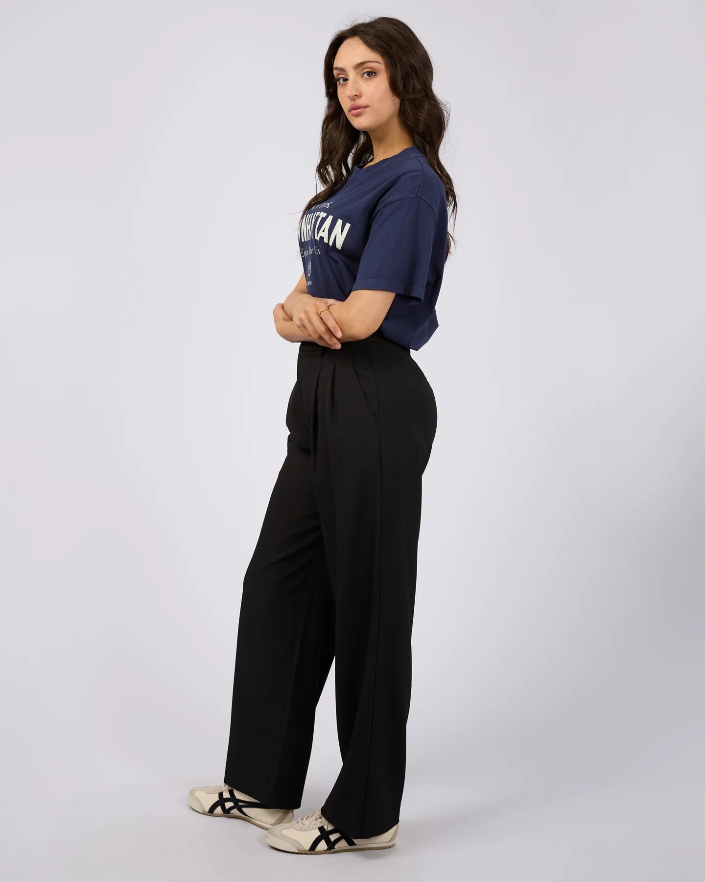 Manhattan Oversized Tee Navy