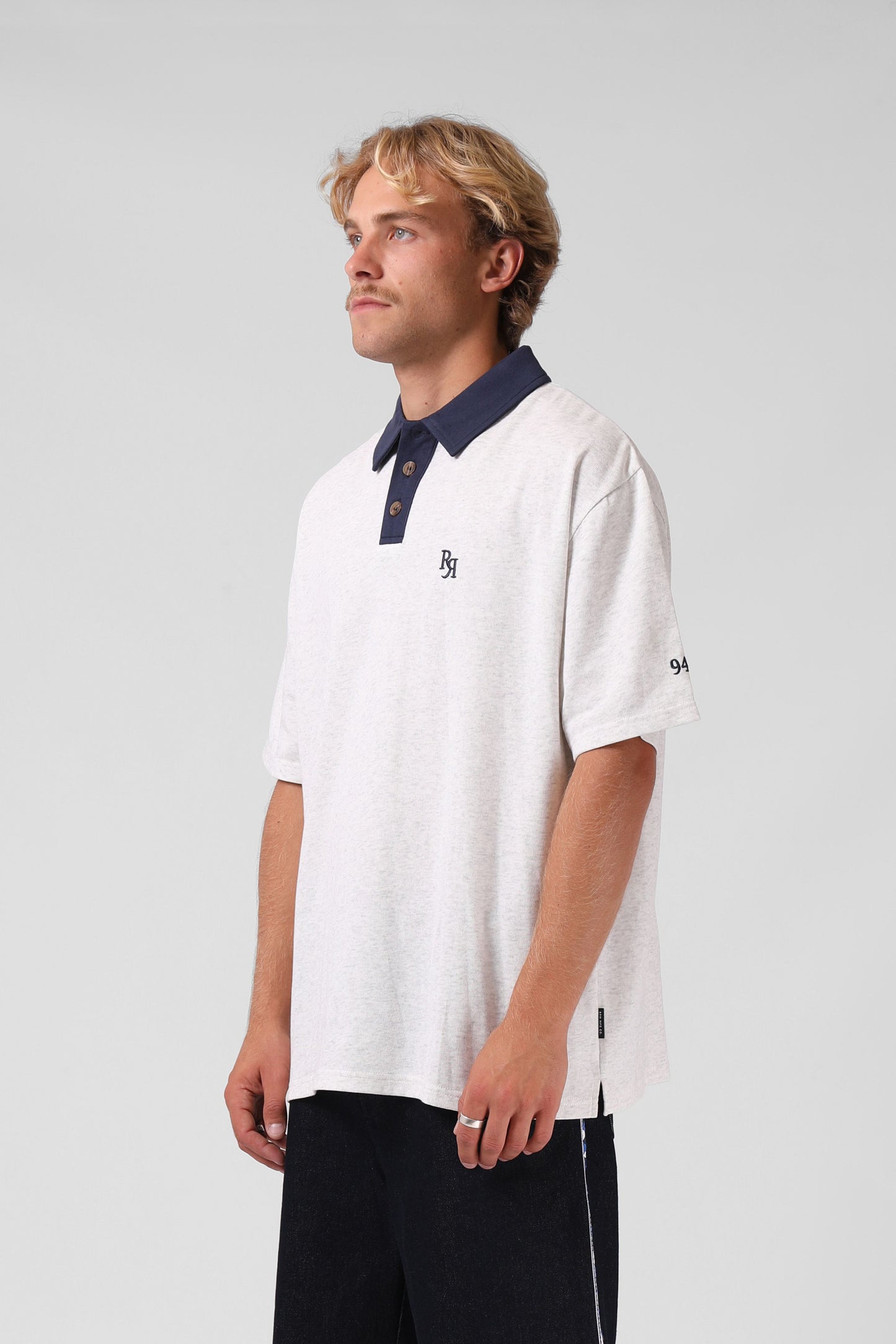 Pro Polo White Marle/Navy