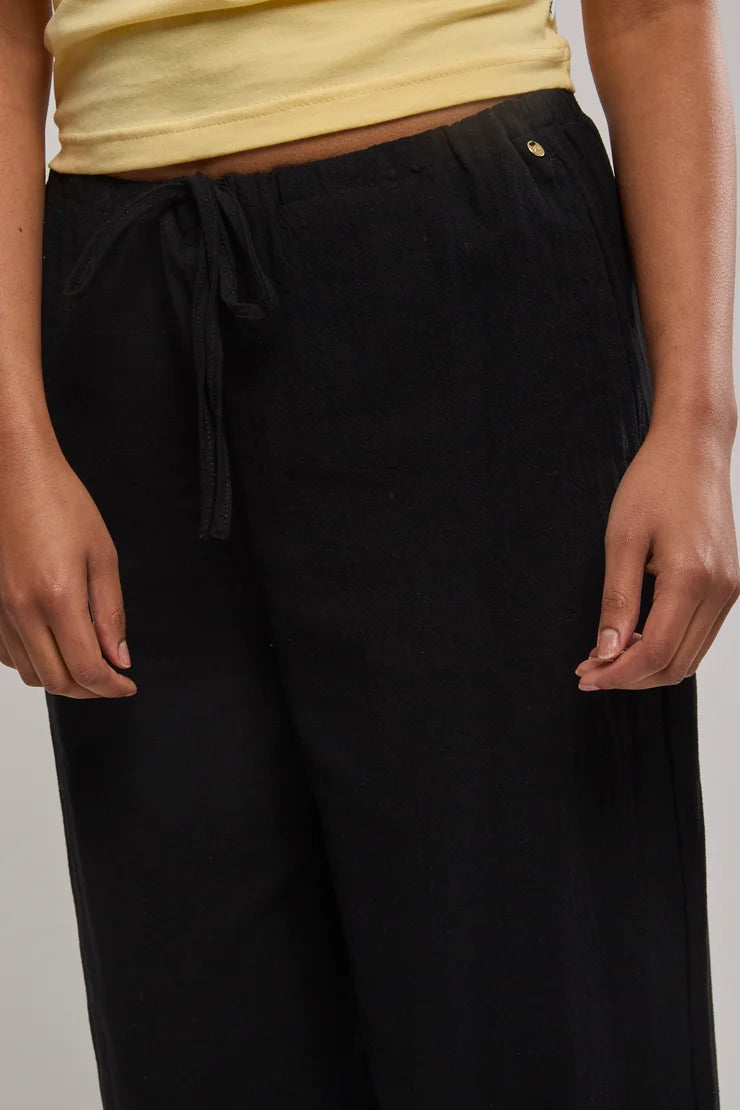 Zanzibar Mid Rise Pant Blk