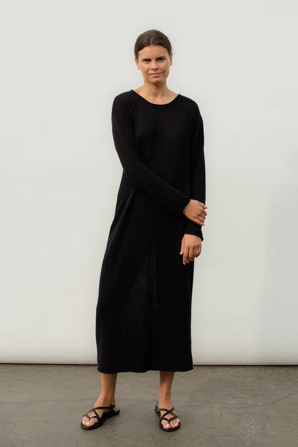 Jane Knit Dress Black