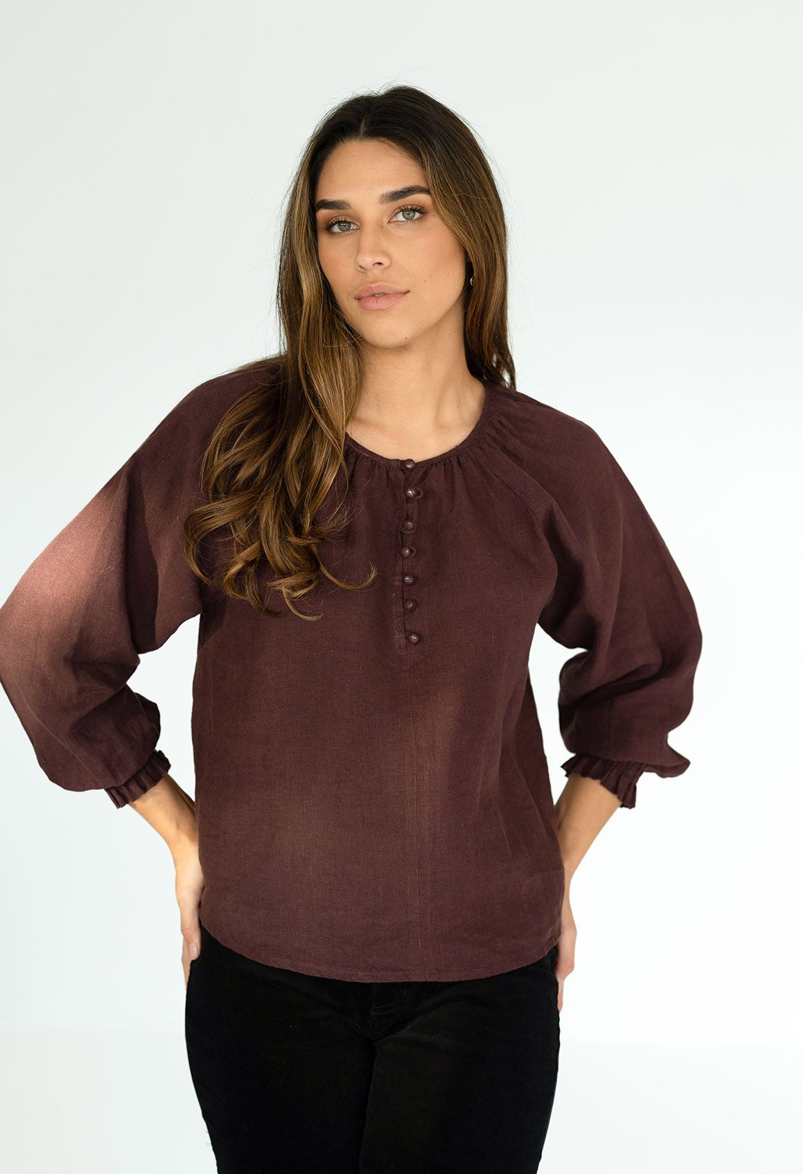 Fleur Blouse Cocoa