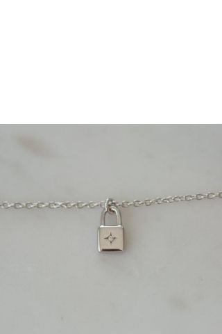 Little Lock Necklace Silver