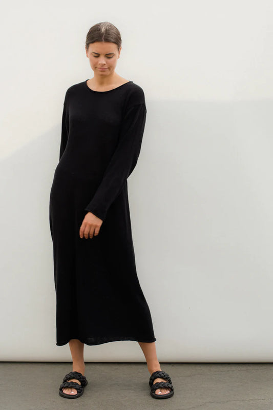 Jane Knit Dress Black
