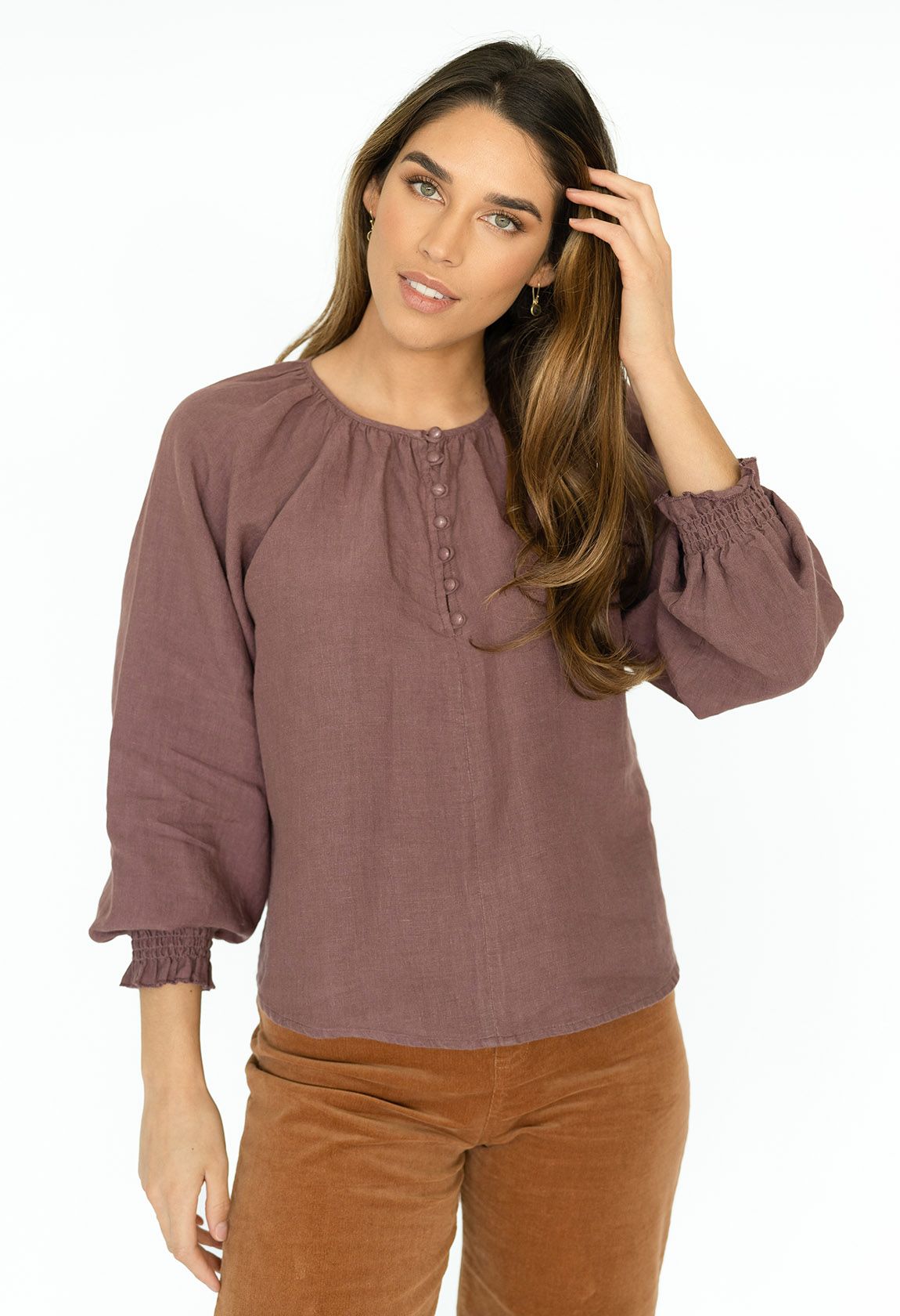 Fleur Blouse Cocoa